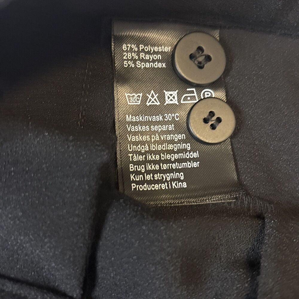 Masai Petrol Trousers Womens L Black Casual Regular Fit Lightweight NWT - Picture 7 of 16